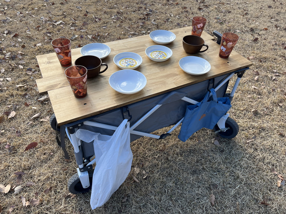 【美品】コールマン　アウトドアワゴン用テーブル　ネイビー Amazon | 【Amazon.co.jp限定】コールマン(Coleman) アウトドア