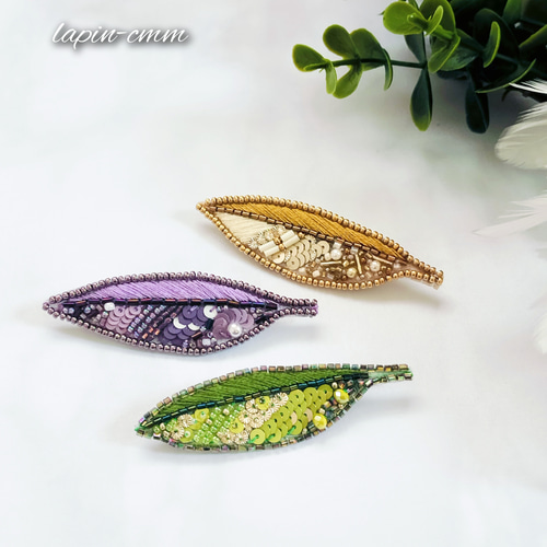 ban ☆English ok☆様専用ハンドメイド刺繍ブローチ6.7.9.11