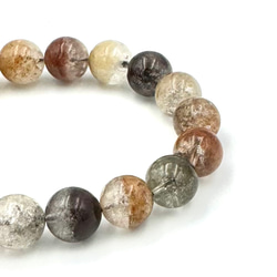 四季ガーデンクォーツ　10mm 00349)四季ガーデンクォーツ 10mm 天然石 デザインブレスレット（先行