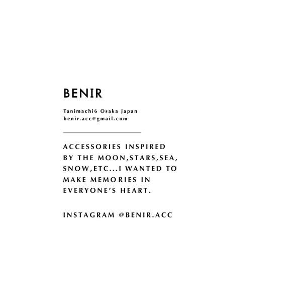 ゆうちゃん *様オーダー品 ピアス（スタッド・一粒） BENIR 