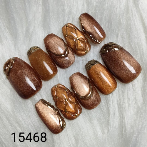 現品 ブラウンキルティングネイル ネイルチップ（つけ爪） stigma 通販