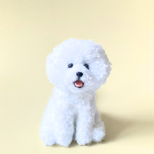 いつでもいっしょ♪ まんまるふわふわビションフリーゼぬいぐるみ