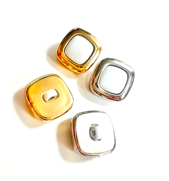 スクエア釦　可愛いおしゃれボタン　小さいボタン　 4枚目の画像