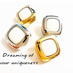 スクエア釦　可愛いおしゃれボタン　小さいボタン　 1枚目の画像