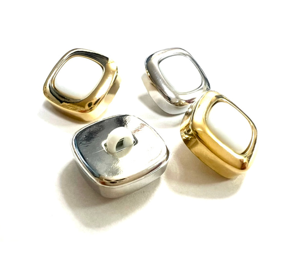 スクエア釦　可愛いおしゃれボタン　小さいボタン　 5枚目の画像