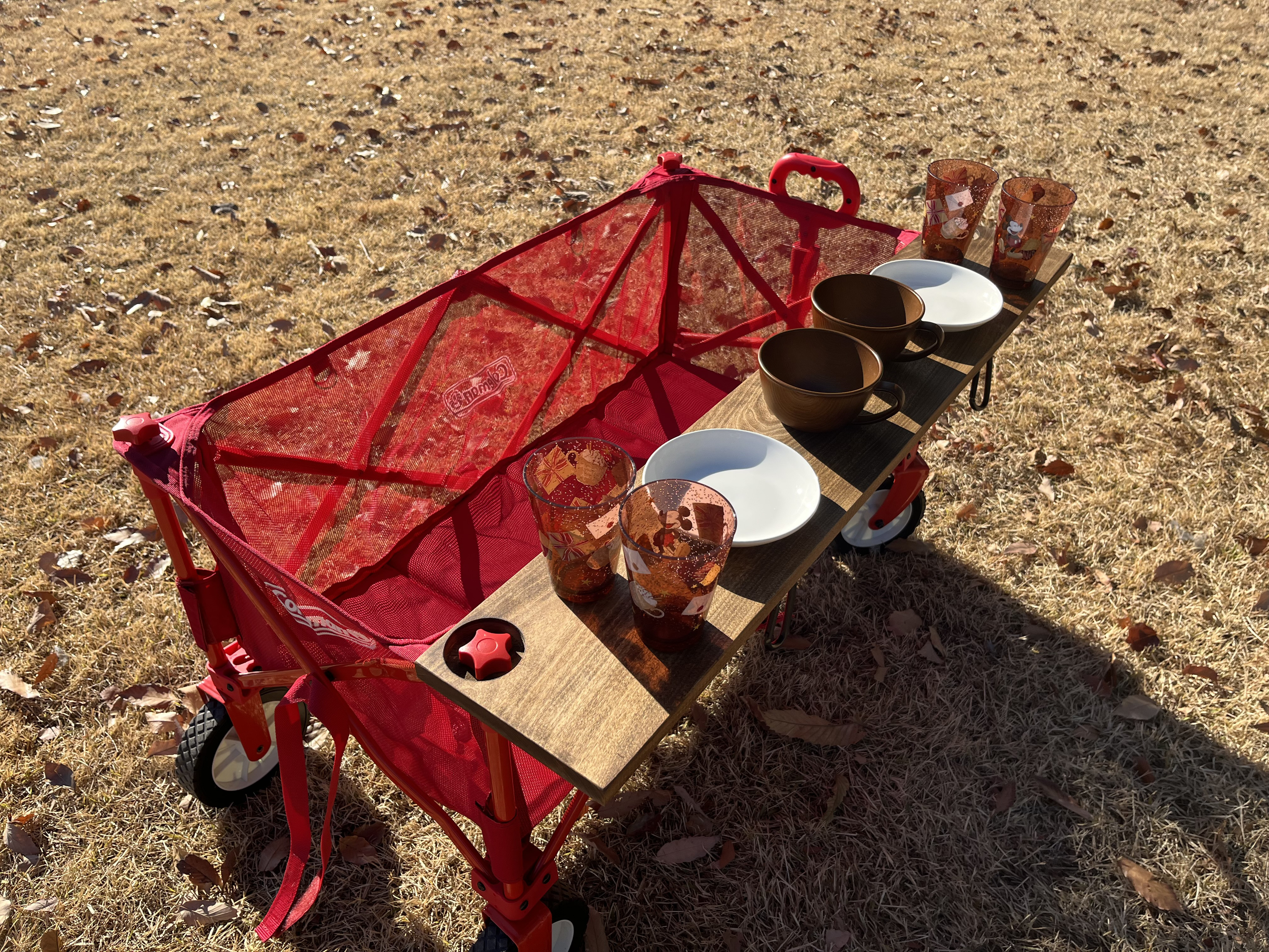 アウトドアテーブル MONSTER OUTDOOR 赤