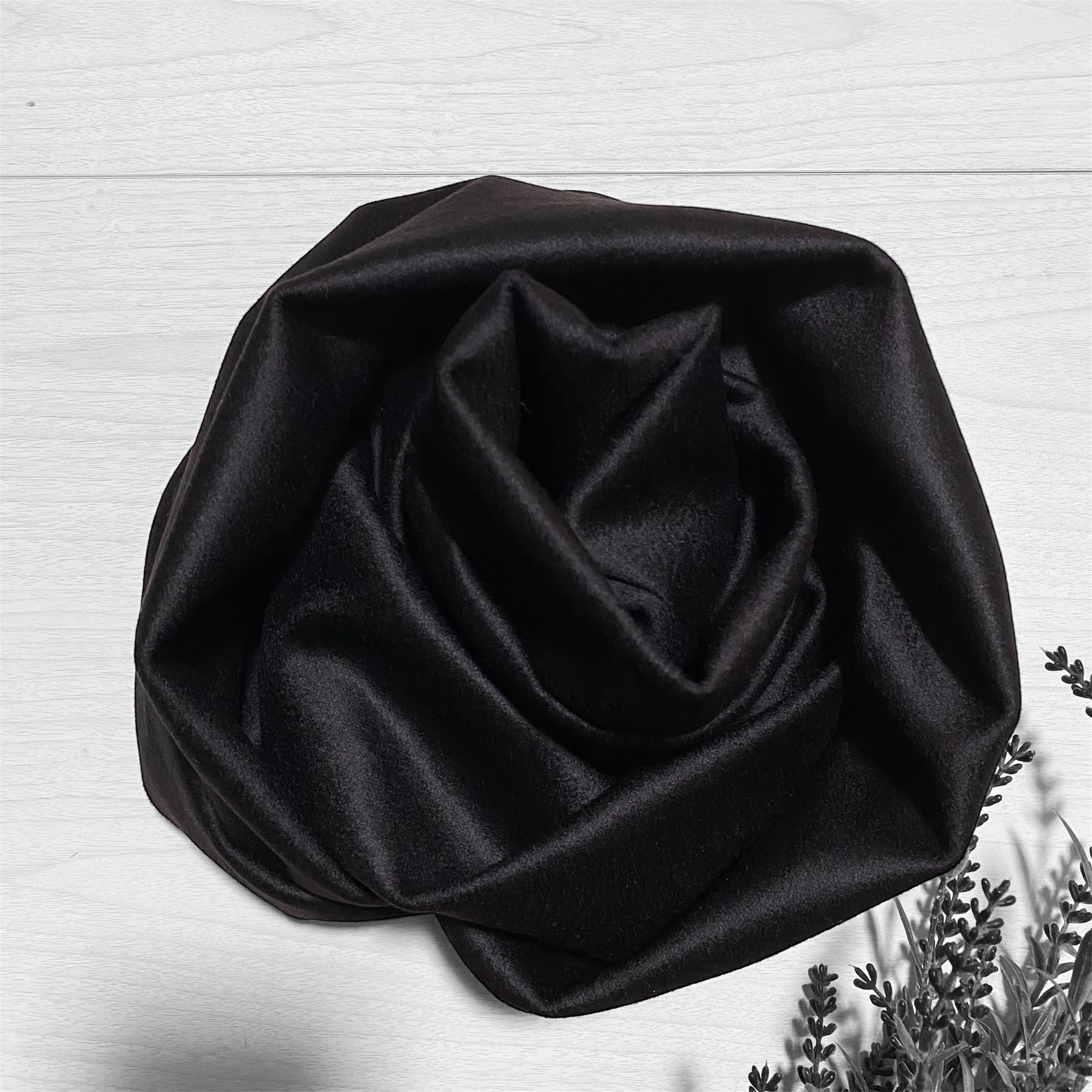 カシミヤ100％(パープルブラック)