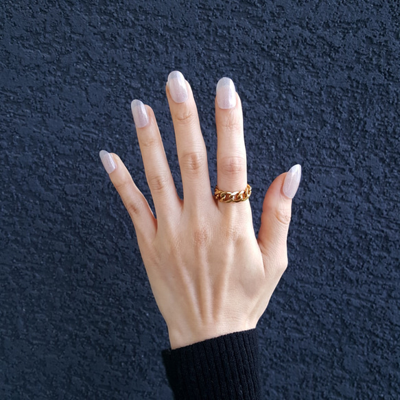 1pcs]オール ステンレス 喜平 リング 6.5mm幅 サイズ選べる サージカル