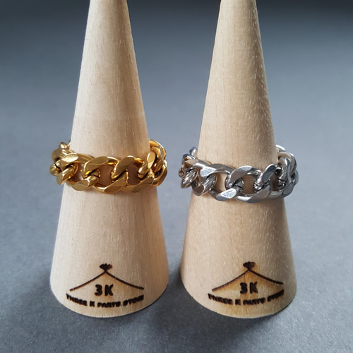 1pcs]オール ステンレス 喜平リング シルバー 6.5mm幅 サイズ選べる