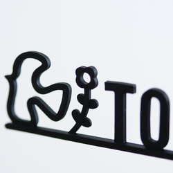 北欧風バード＆ブロッサム　トイレサイン 4枚目の画像