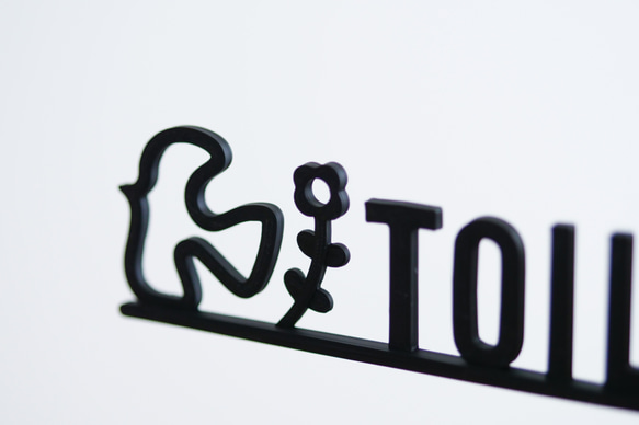 北欧風バード＆ブロッサム　トイレサイン 4枚目の画像