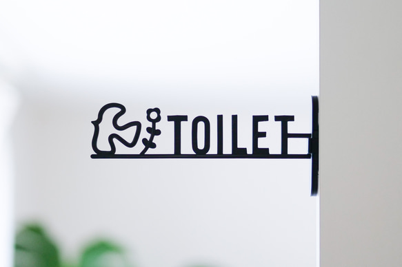 北欧風バード＆ブロッサム　トイレサイン 1枚目の画像