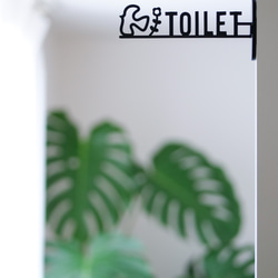 北欧風バード＆ブロッサム　トイレサイン 3枚目の画像