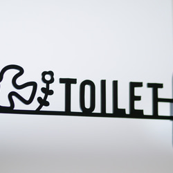 北欧風バード＆ブロッサム　トイレサイン 2枚目の画像
