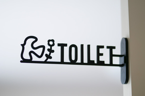 北欧風バード＆ブロッサム　トイレサイン 2枚目の画像
