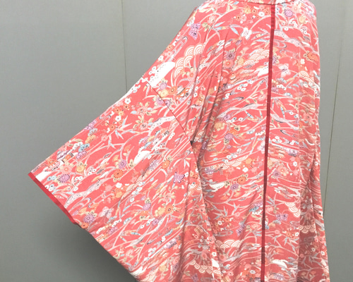 コンセプトきもの 斜衣。」花蝶風月柄小紋 創作着物 着物 アントワ