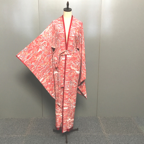 小花柄着物 青地 カラフル小花柄 正絹振袖【130】 – SAKURA TOKYO