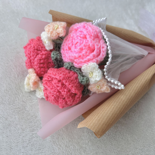 nico 毛糸の花束 枯れない花束 プレゼント 花束 枯れない花 かぎ編み 毛糸 編み物 毛糸の花束