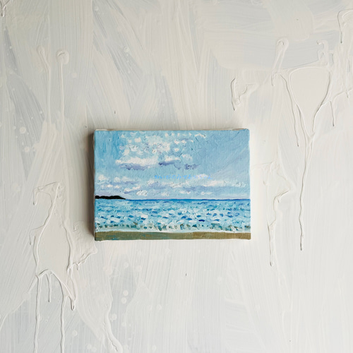 原画「朝の海２」サムホール・油彩 原画「朝の海2」サムホール・油彩