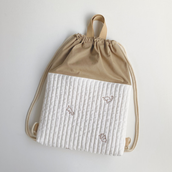 体操服袋✖️2 ヌビ恐竜刺繍