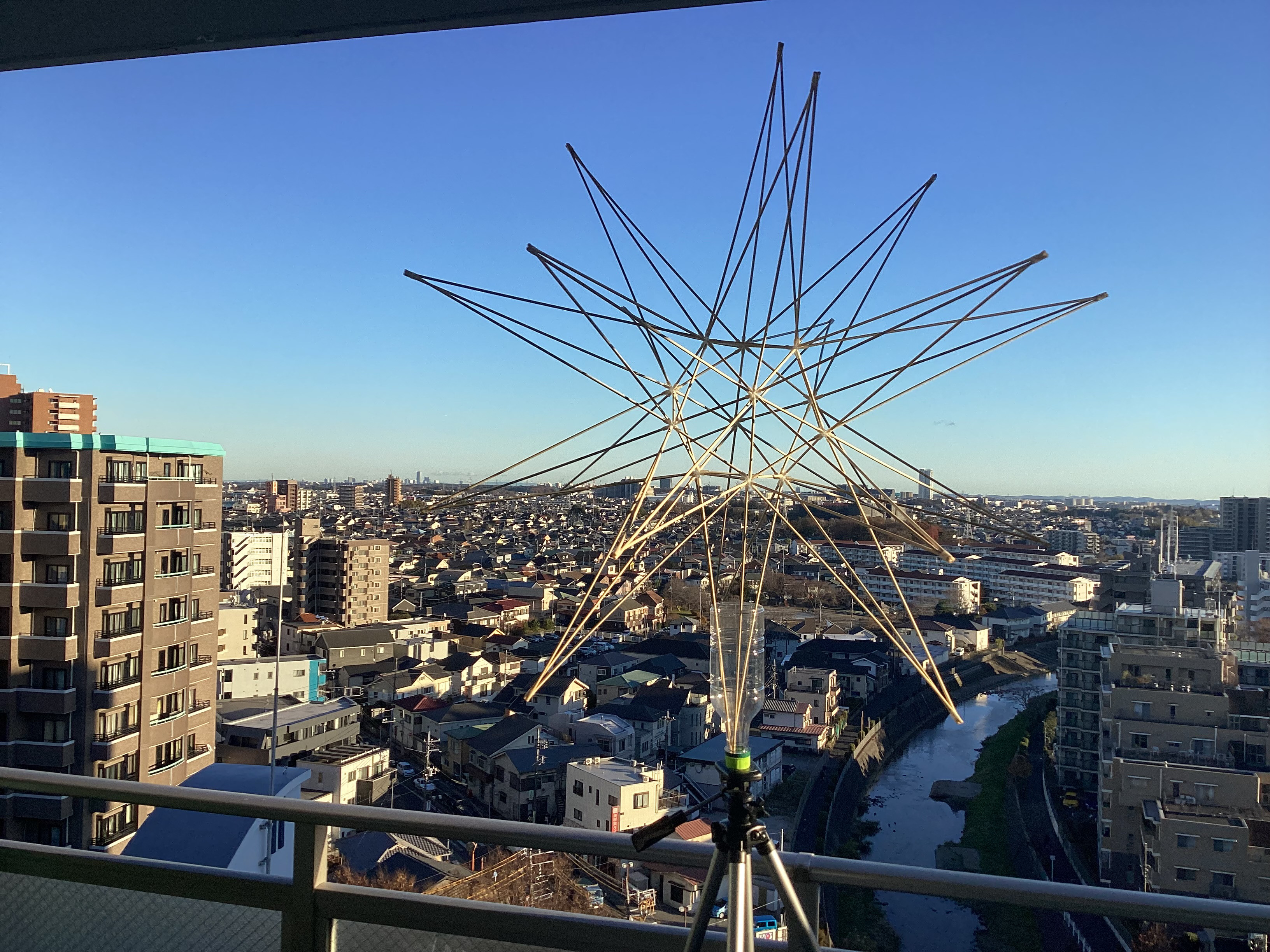 クリスマスデコレーション特集2　フラクタル線分星形正２０面体　９０cmφ