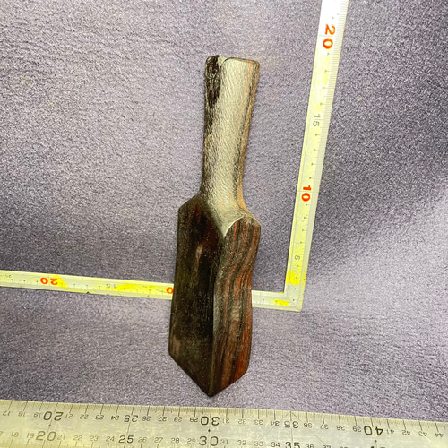 木彫 小さめ削り出し木槌(黒檀•EC252) 252g コーン(トークセン