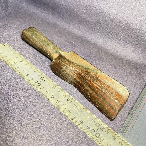 木彫 小さめ削り出し木槌(黒檀•EC252) 252g コーン(トークセン