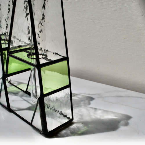 M】二輪挿しステンドグラス 新作2025 一輪挿し・花瓶・花器 ALMA