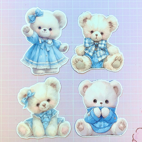 おすそ分けファイルコラージュ素材【Blue】ダイカット付 おすそ分けファイルコラージュ素材【Blue】ダイカット付