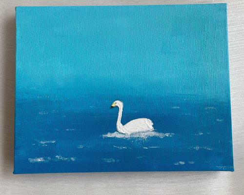品質は非常に良い 飛ぶ 原画 鳥 白い鳥 うれしく 明るい