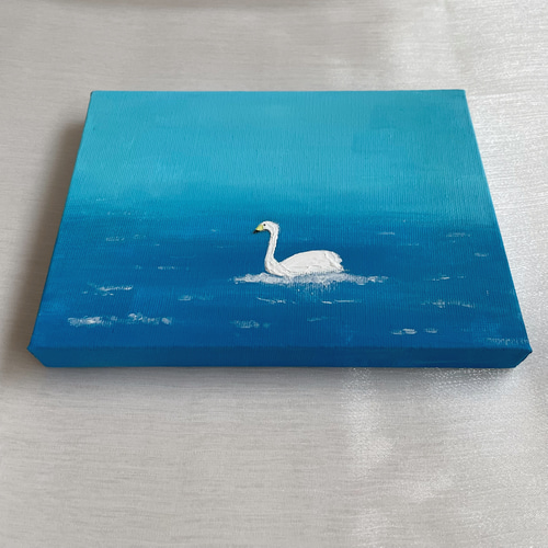 鳥　原画　飛ぶ　白い鳥　絵画　アクリル　ガッシュ　明るい 鳥 原画 飛ぶ 白い鳥 絵画 アクリル ガッシュ 明るい