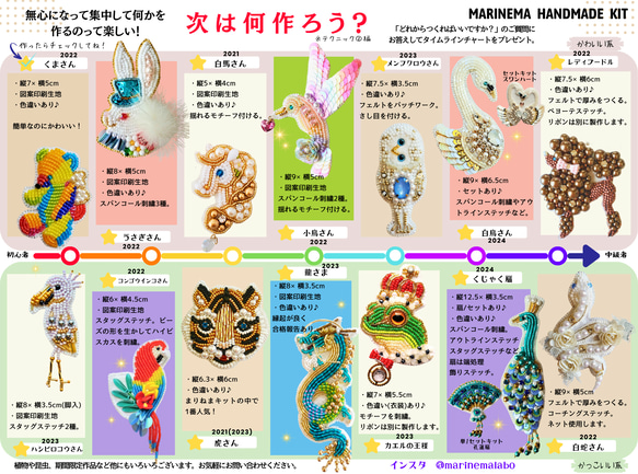 手作りキット⭐3セット選べる福袋！⭐11,000円⭐ハッピーバッグ2025 2枚目の画像