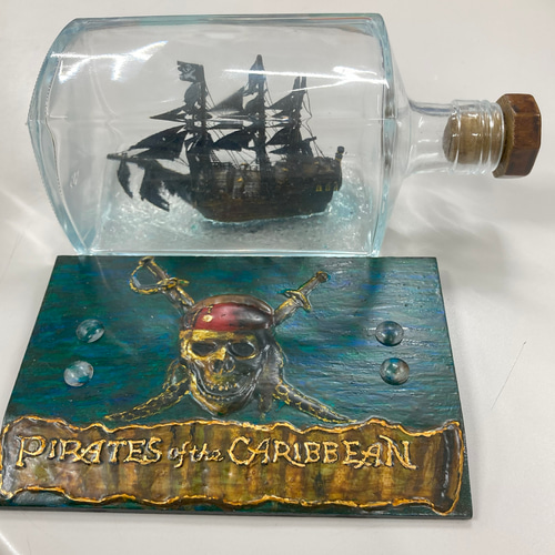 ボトルシップ】ブラックパール号作品19 立体・オブジェ くっか 通販