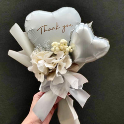 送料無料【エレガンス♡バルーンブーケ】|手持ちバルーン　花束　結婚式　謝恩会　卒業　卒園　お祝い　 4枚目の画像