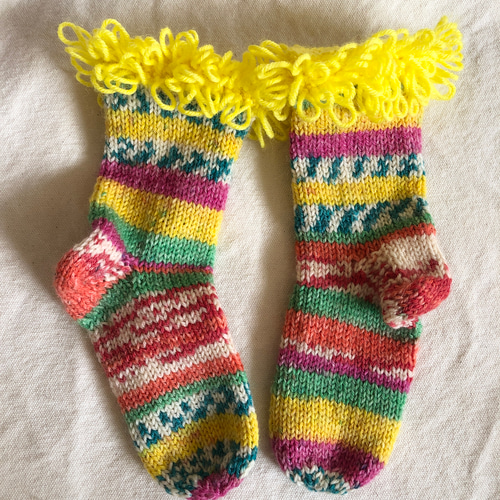 手編み ベビー・キッズソックス12cm opal毛糸 靴下 amun 通販 18693790