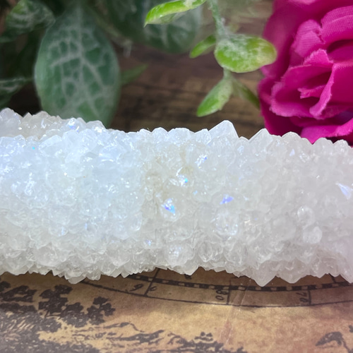 天からの祝福✨アナンダライト水晶レインボークォーツ原石クラスター