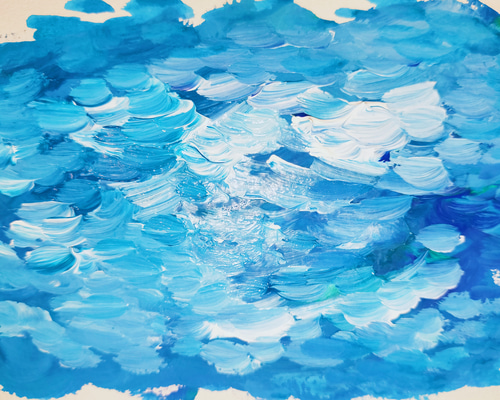 絵画　『蒼』 c7b0f17bccc7a37ff4edca3d59fb8e