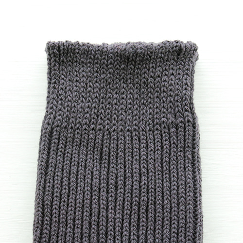 天然素材で快適 厚手リブ編みソックス サステナブルなリサイクル