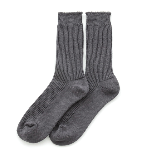 天然素材で快適 厚手リブ編みソックス サステナブルなリサイクル