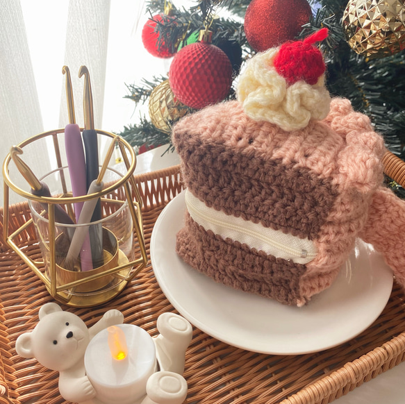 ショートケーキポーチ〜さくらんぼを添えて〜 その他ケース