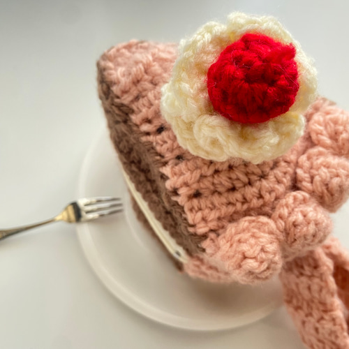 ショートケーキポーチ〜さくらんぼを添えて〜 その他ケース ショートケーキポーチ〜さくらんぼを添えて〜 その他ケース