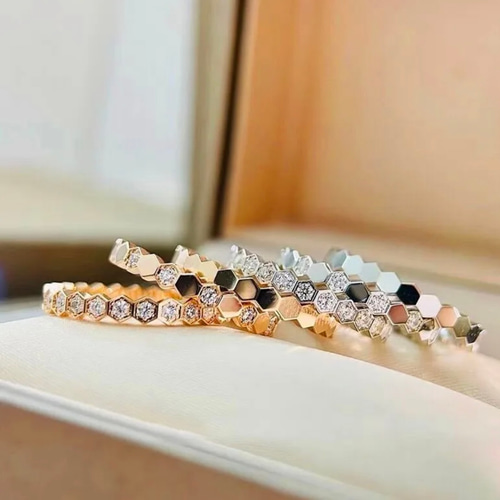 蜂の巣 重ね付け キラキラ リング 指輪・リング lasena's shop 通販