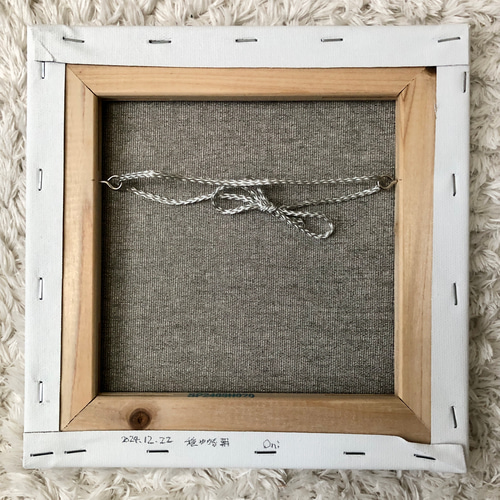 穏やかな冬の朝」アクリル画 原画 キャンバス SSMサイズ 風景画 絵画