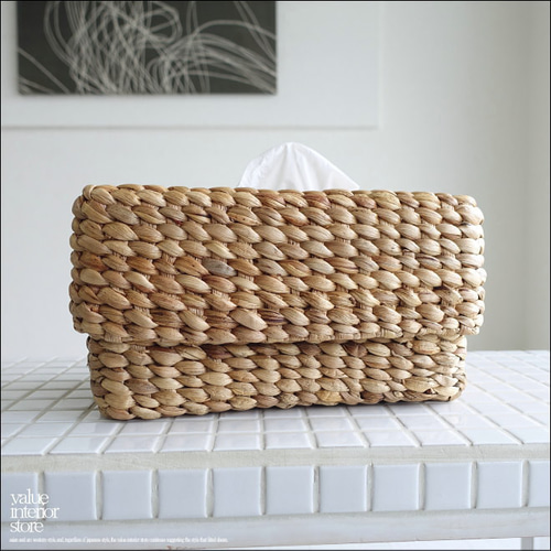 ウォーターヒヤシンス ティッシュケースHyac ティッシュボックス