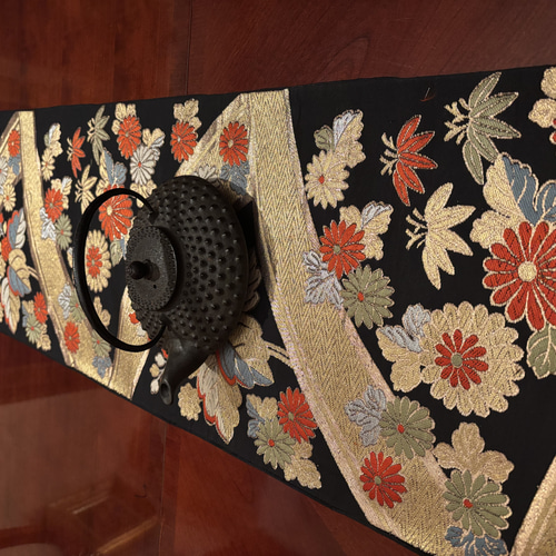A346★高級‼️豪華刺繍‼️袋帯テーブルランナー2ｍ9cm A346☆高級‼️豪華刺繍‼️袋帯テーブルランナー2m9cm