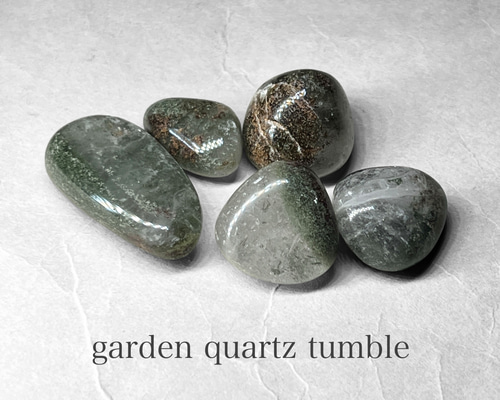 garden quartz tumble / ガーデンクォーツタンブル 17 ( 5個セット