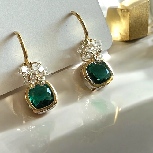 TIMELESS PEARLY☆ クリスタル イヤリング♪【送料込】 Radiance クリスタルガラスのイヤリング/ピアス イヤリング