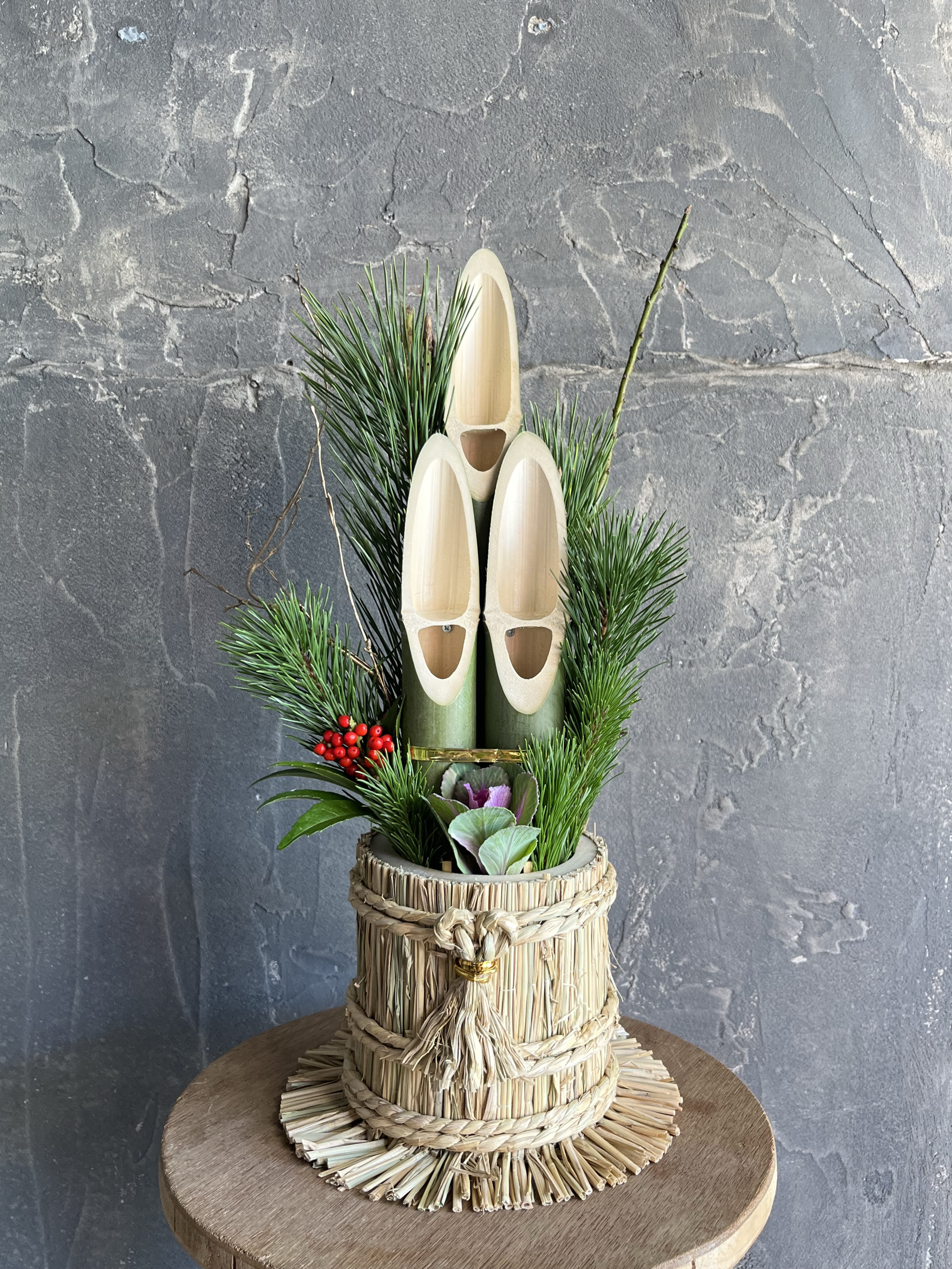 伝統的な門松 正月飾り