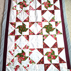 クリスマスカラーパッチワーク、ブランケット、ひざ掛け その他