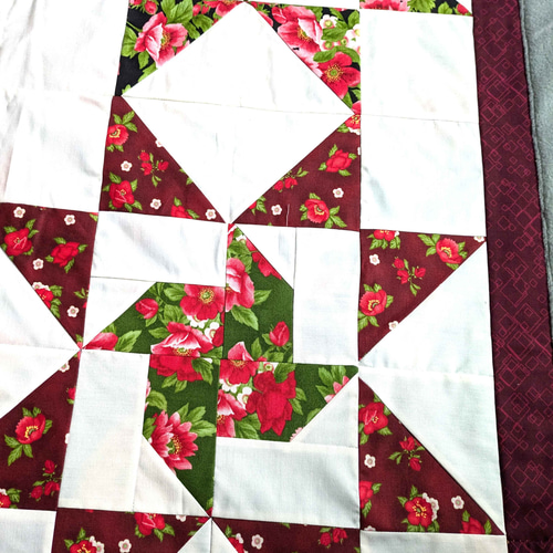 クリスマスカラーパッチワーク、ブランケット、ひざ掛け その他